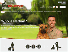 Tablet Screenshot of dogbehaviourspecialist.com.au